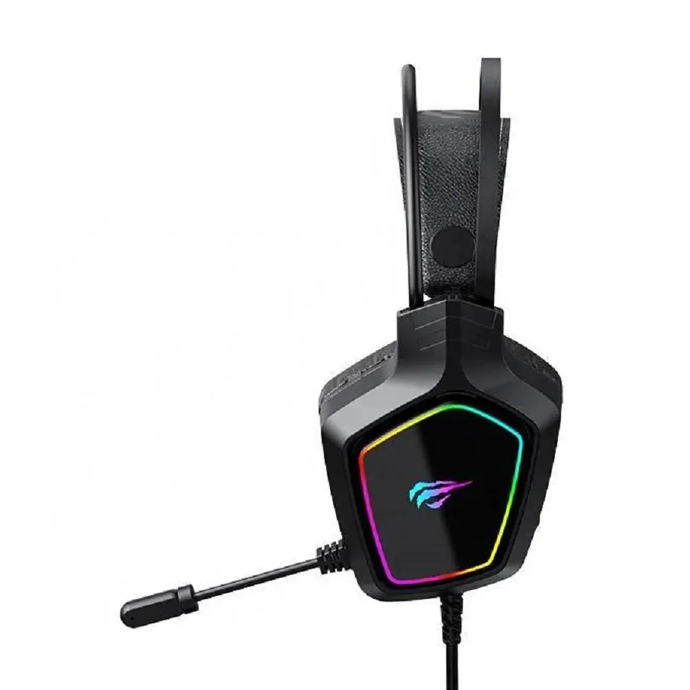 Headset Gamer Havit H656d, RGB, 50mm, USB, Compatibilidade PS4, XBOX One, e Nintendo Switch, Preto