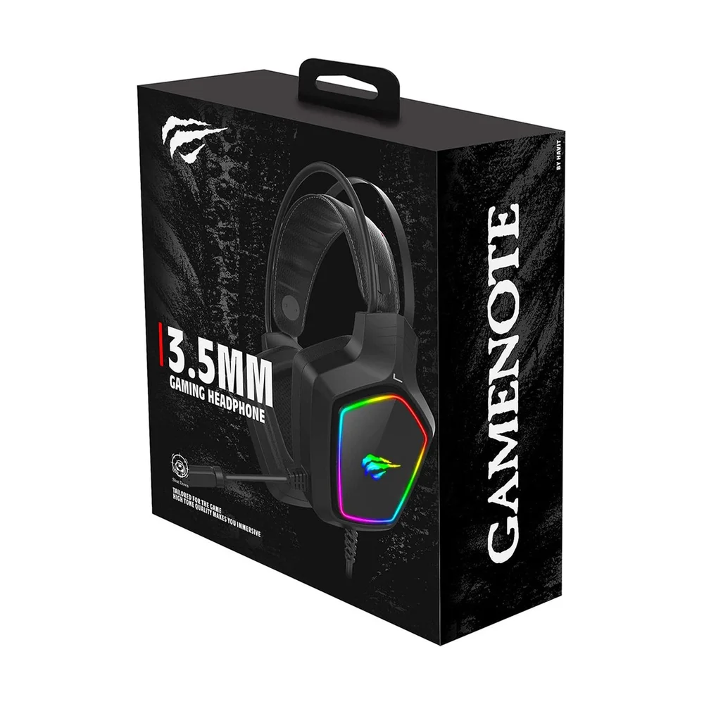 Headset Gamer Havit H656d, RGB, 50mm, USB, Compatibilidade PS4, XBOX One, e Nintendo Switch, Preto
