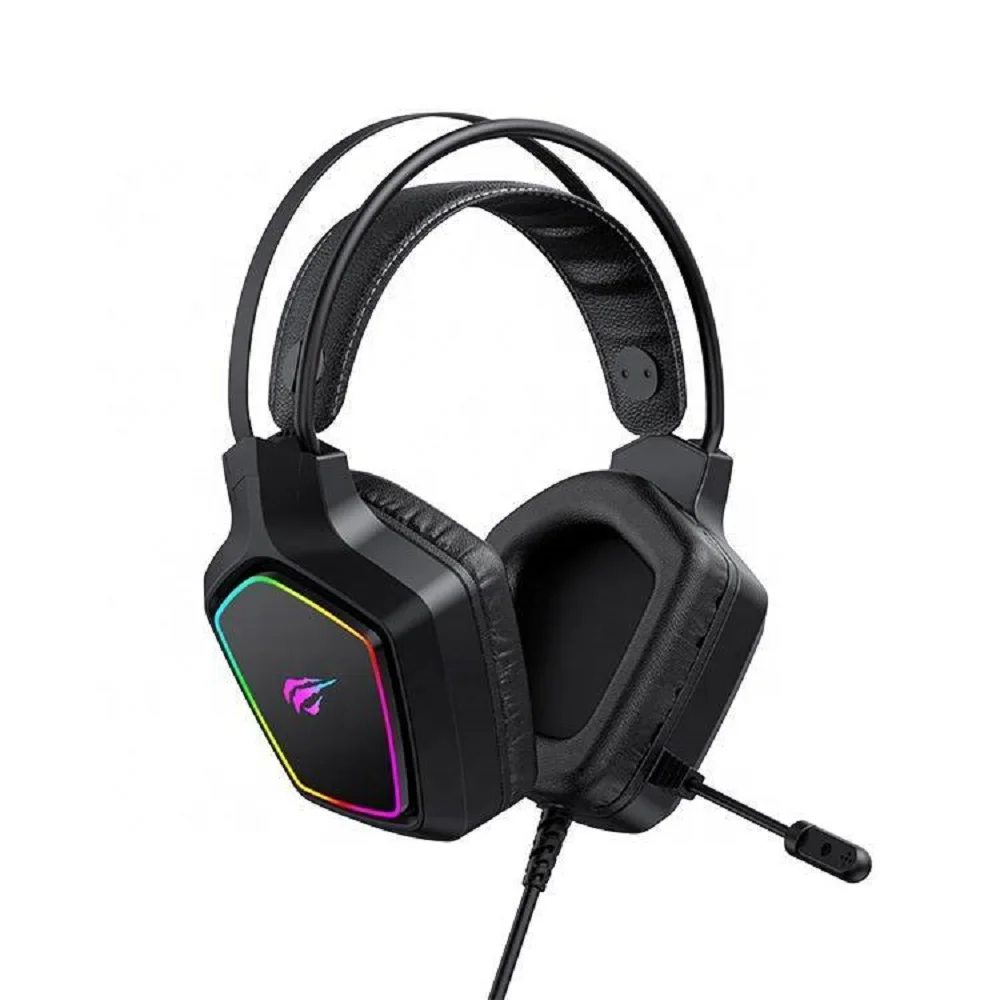 Headset Gamer Havit H656d, RGB, 50mm, USB, Compatibilidade PS4, XBOX One, e Nintendo Switch, Preto