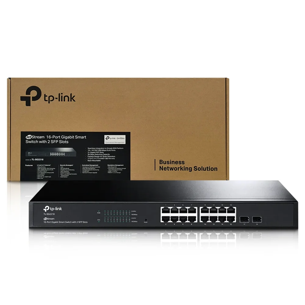 Switch Tp Link Tlsg2218 16 Portas 101001000 KaBuM