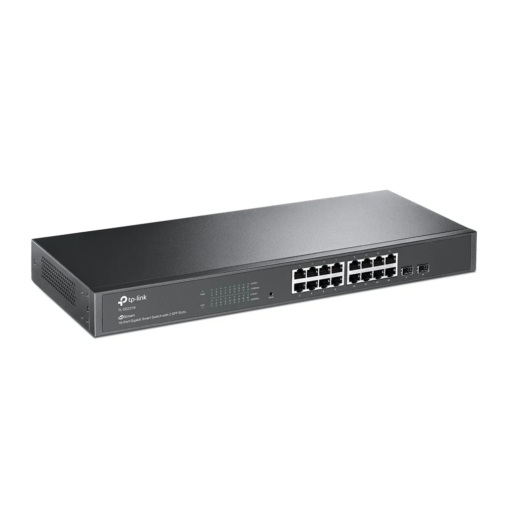 Imagem 5 de 5 do produto Switch Tp Link Tl-sg2218, 16 Portas, 10/100/1000 Gigabit + 2 Slots Sfp