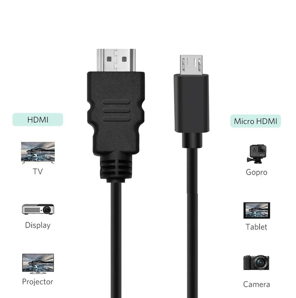 Imagem 3 de 5 do produto Cabo HDMI X Micro-hdmi 4k Ultra Hd (1.7metros)