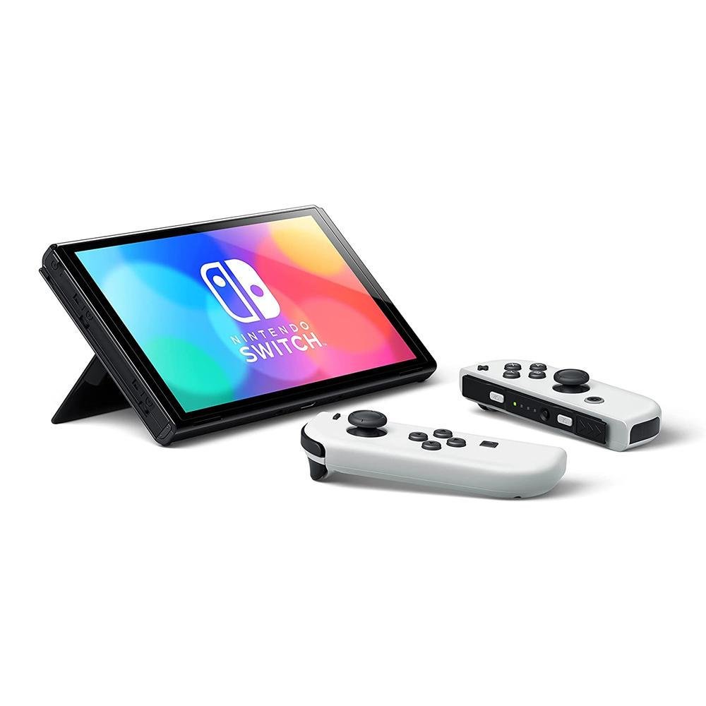 Imagem 5 de 5 do produto Console Nintendo Switch 64gb Tela Oled 7 Pol. Branco E Preto