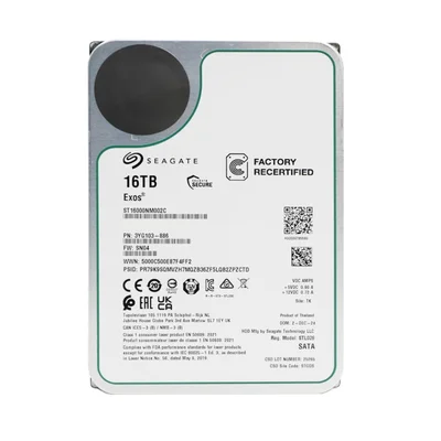 Hd 16tb Sata 3 256mb 7200rpm 3,5 Exos X16 ST16000NM001G Seagate