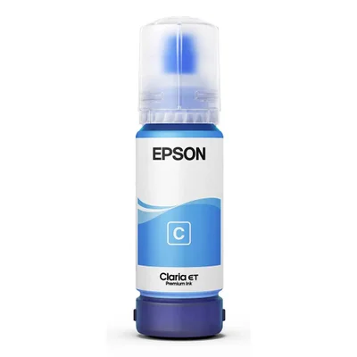Garrafa De Tinta Epson Ecotank 555 T555220, Ciano Para Impressora L8180