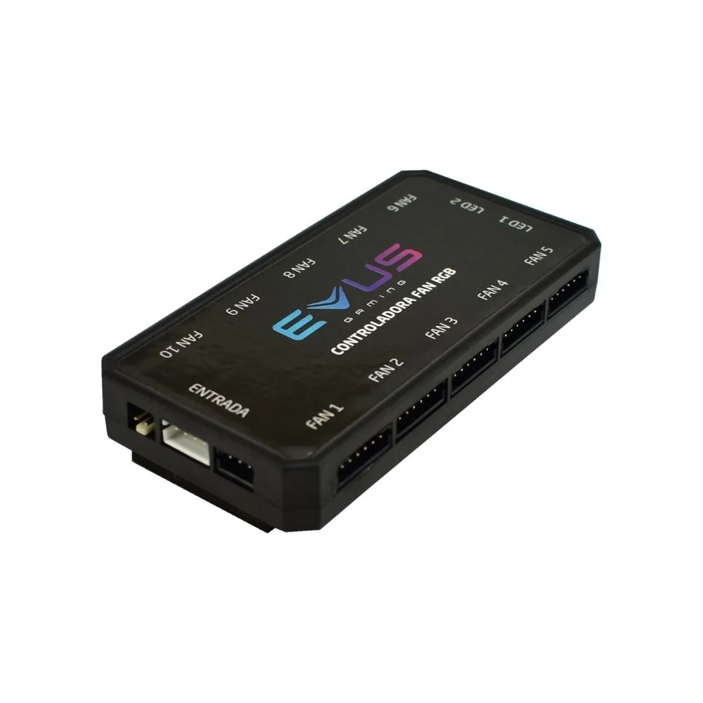 Imagem 3 de 5 do produto Kit Cooler FAN com 4 Unidades Evus, RGB, Com Controladora, Controle Remoto - FK-12R