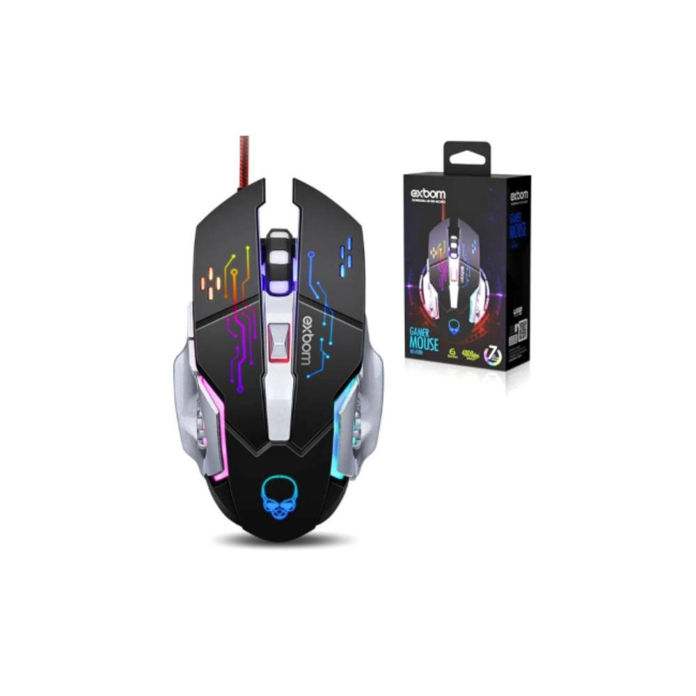 Mouse Gamer 4800 Dpi MSG280 Exbom KaBuM