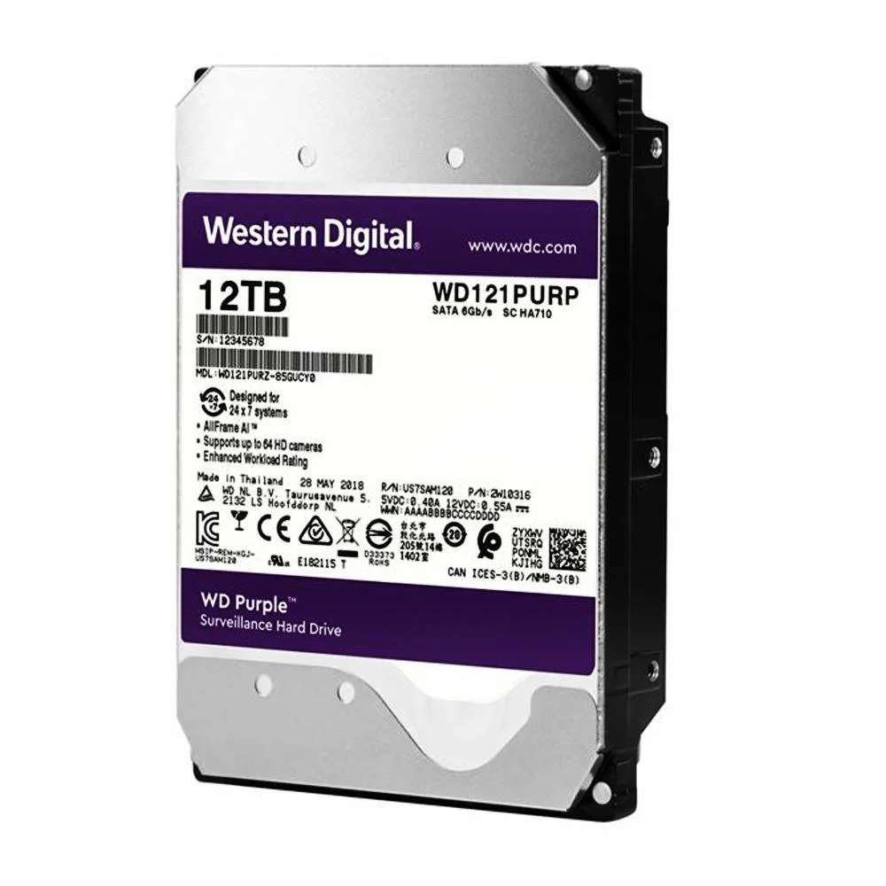 HD Interno Western Digital 12TB Purple PRO KaBuM