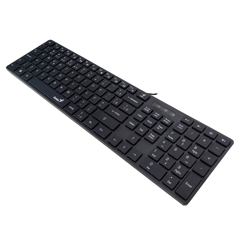 Imagem 2 de 5 do produto Teclado Genius Slimstar 126 Usb Sem Borda Cabo 1,4m - 31310017423