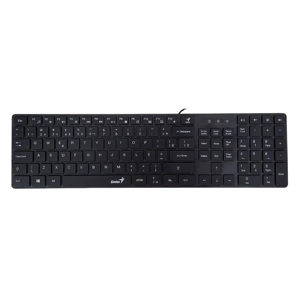 Imagem 3 de 5 do produto Teclado Genius Slimstar 126 Usb Sem Borda Cabo 1,4m - 31310017423