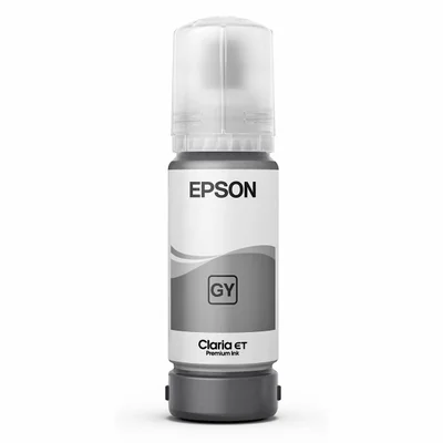 Garrafa De Tinta Epson Ecotank 555 T555520, Cinza Para Impressora L8180