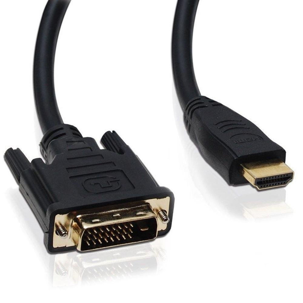 Imagem 2 de 2 do produto Cabo HDMI 1.4 Dex, Macho X DVI 24 1 Macho, Com Filtro, 1.80M