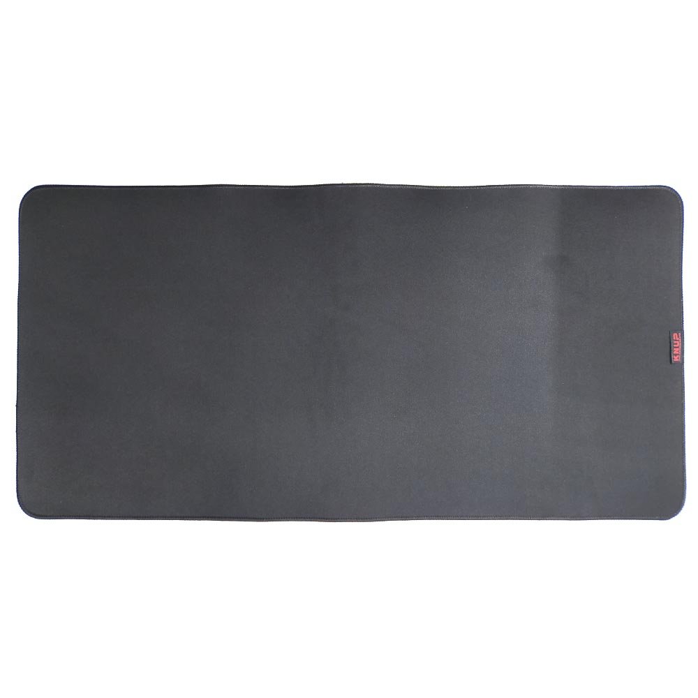 Mousepad Gamer Extra Grande 80x40cm Superfície Speed Preto Com Borda Reforçada
