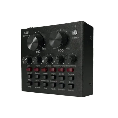 Placa De Som Streaming Mx-50bk C3tech