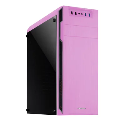 Gabinete Gamer Dragon Mymax, Rosa/preto, USB 3.0 - Mca-dragon/pk