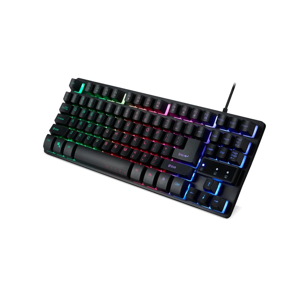Imagem 4 de 4 do produto Teclado Gamer Acer Nitro TKL, RGB Led Rainbow, Anti-Ghosting, ABNT2, USB - NKW120