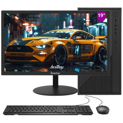 Computador Bestpc Completo Intel Core I5, 8GB RAM, SSD 240GB, Windows 10 Trial + Monitor 19''