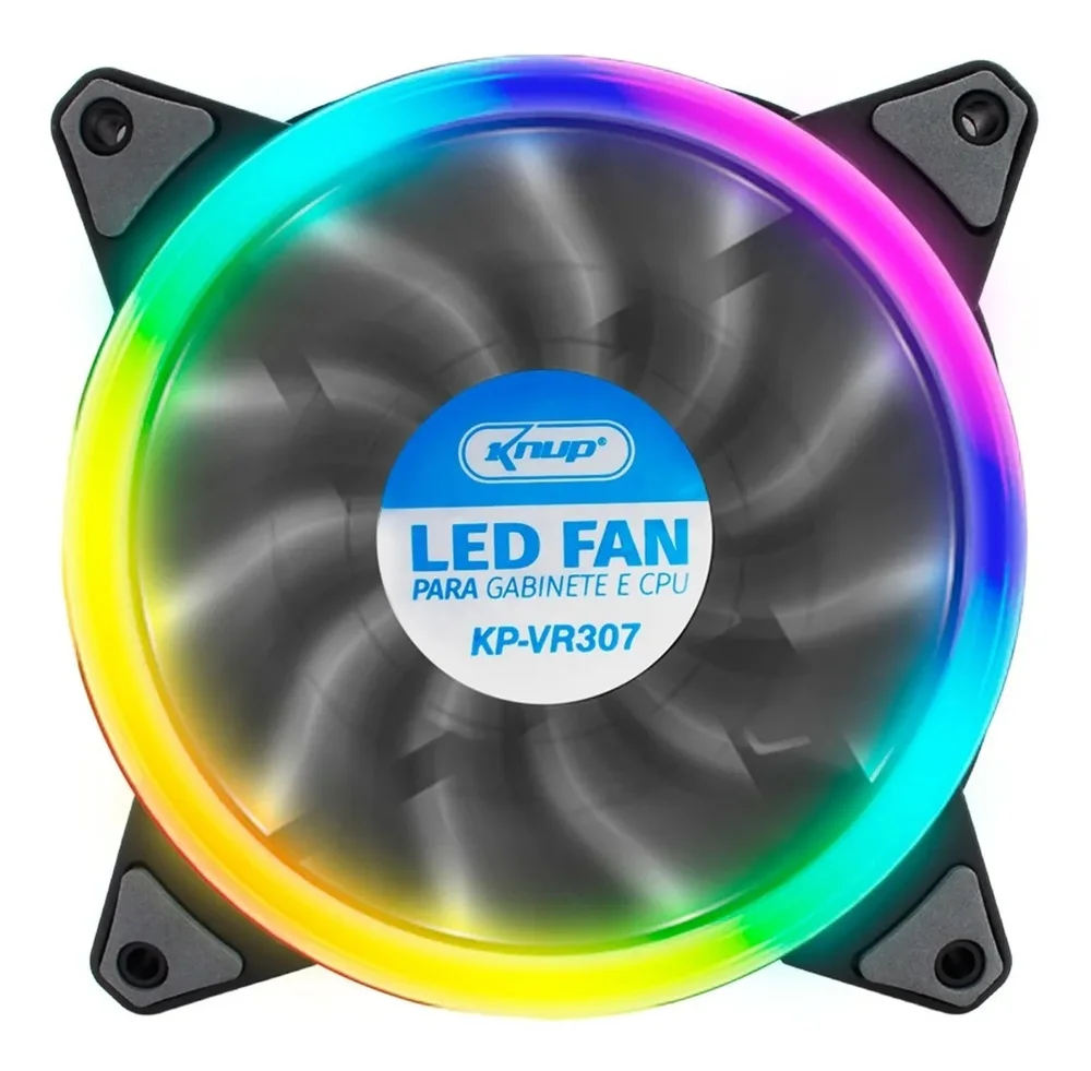 Cooler FAN Knup, 120x25mm, LED - KP-VR307 5