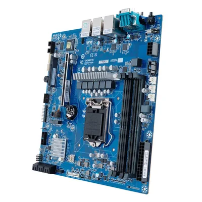 Placa-Mãe Gigabyte, Intel LGA 1200, DDR4 ECC, Chipset C252, Para Servidor Xeon, Dual LAN - MX33-BS0