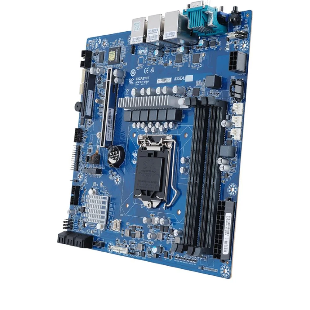 Placa-Mãe Gigabyte, Intel LGA 1200, DDR4 ECC, Chipset C252, Para Servidor Xeon, Dual LAN - MX33-BS0 7