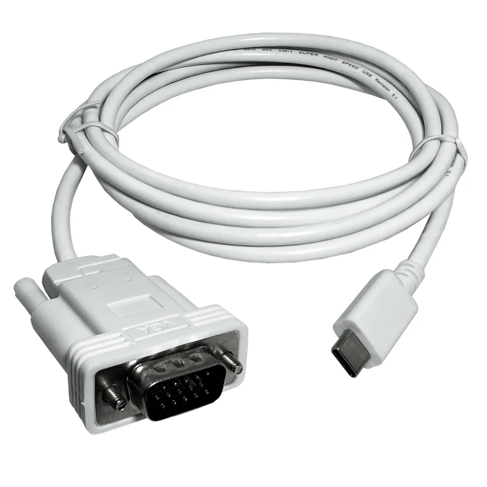 Imagem 1 de 5 do produto Cabo Usb 3.1 Tipo C X Vga De 2 Metros