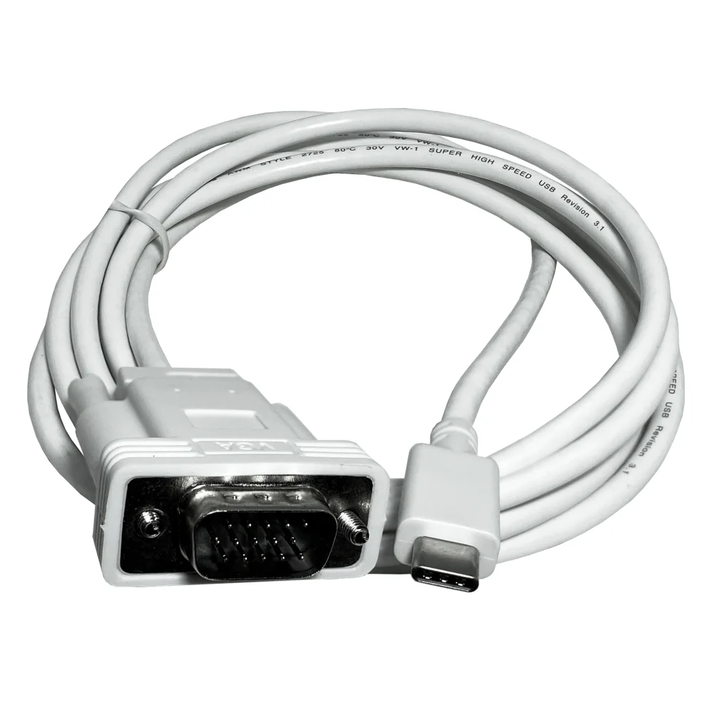 Imagem 3 de 5 do produto Cabo Usb 3.1 Tipo C X Vga De 2 Metros