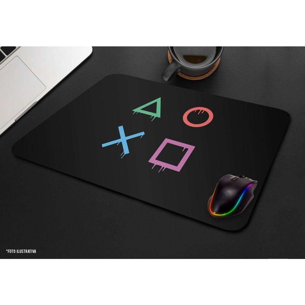 Imagem 2 de 2 do produto Mouse Pad Gamer Botões Drip 40x28cm