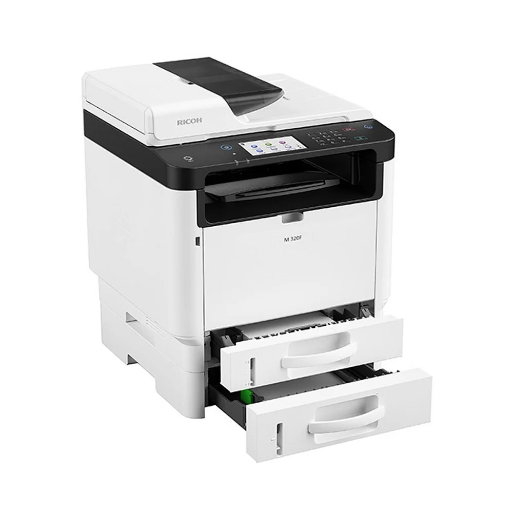 Imagem 2 de 5 do produto Impressora  Multifuncional Laser Ricoh Mp320f, Preto e branco, Mono, USB, Ethernet,  Duplex, 110v