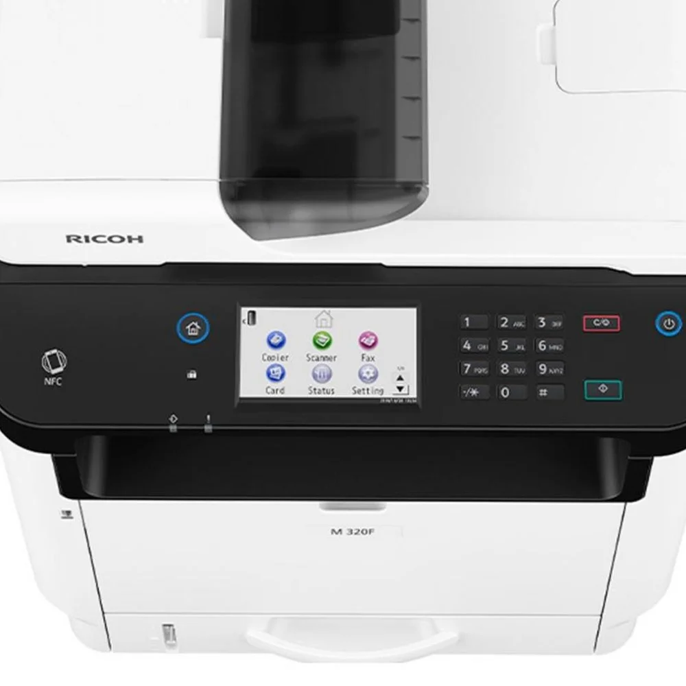 Imagem 3 de 5 do produto Impressora  Multifuncional Laser Ricoh Mp320f, Preto e branco, Mono, USB, Ethernet,  Duplex, 110v