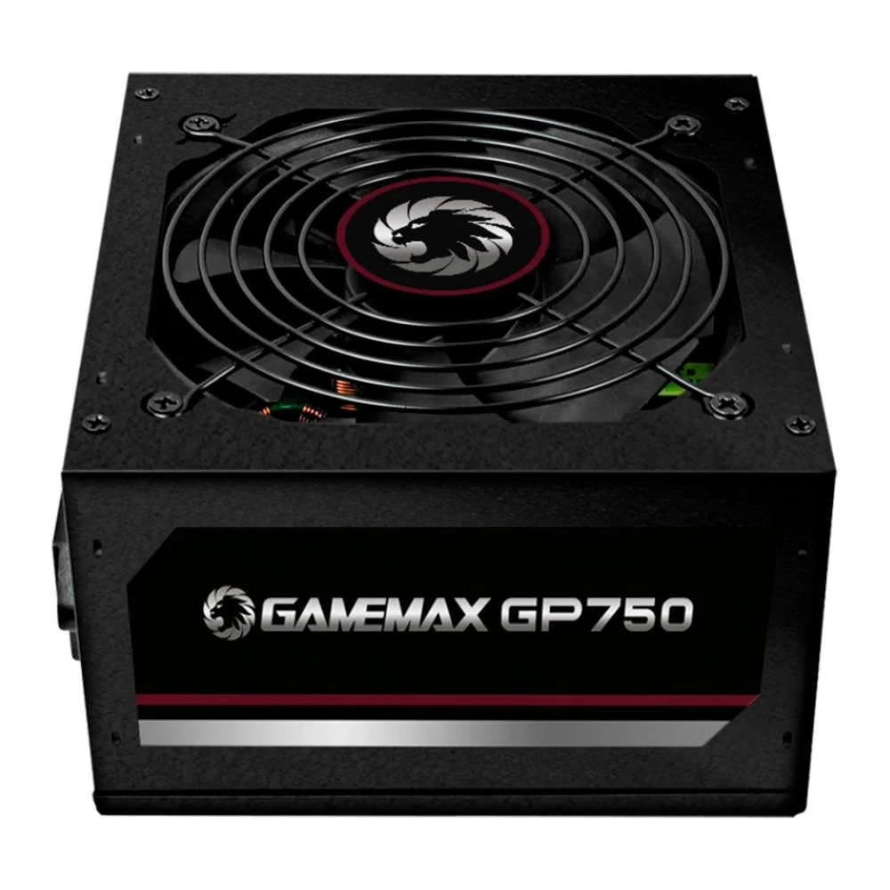 Imagem 3 de 5 do produto Fonte Gamemax ATX, 750W, 80 Plus Bronze, PFC Ativo, Preta - GP750