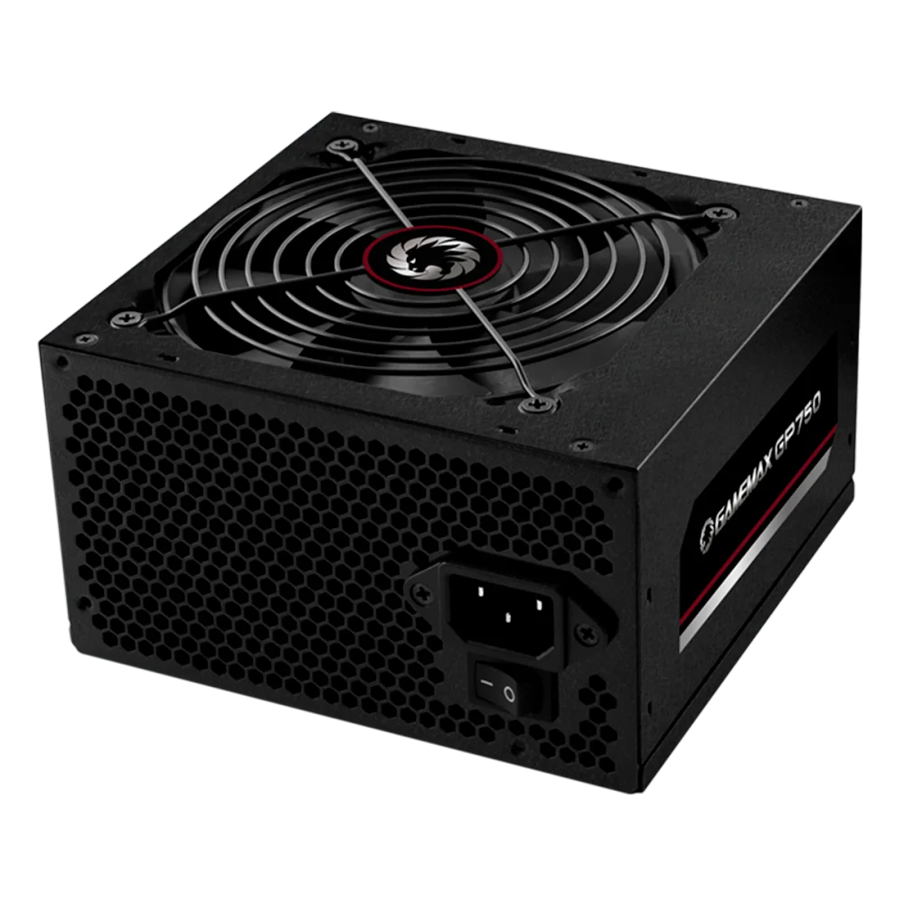 Imagem 4 de 5 do produto Fonte Gamemax ATX, 750W, 80 Plus Bronze, PFC Ativo, Preta - GP750