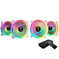 Kit Cooler FAN com 4 Unidades GAMDIAS Aeolus M2-1204R, 4x120mm, RGB, Branco - M2-1204R-WH 2