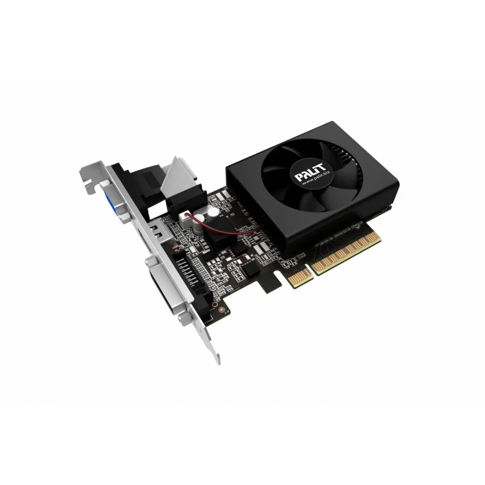 Placa de Vídeo Palit NVIDIA GeForce GT 710, 2GB DDR3, 64 Bits, HDMI/VGA/DVI - NEAT7100HD46-2080F 4