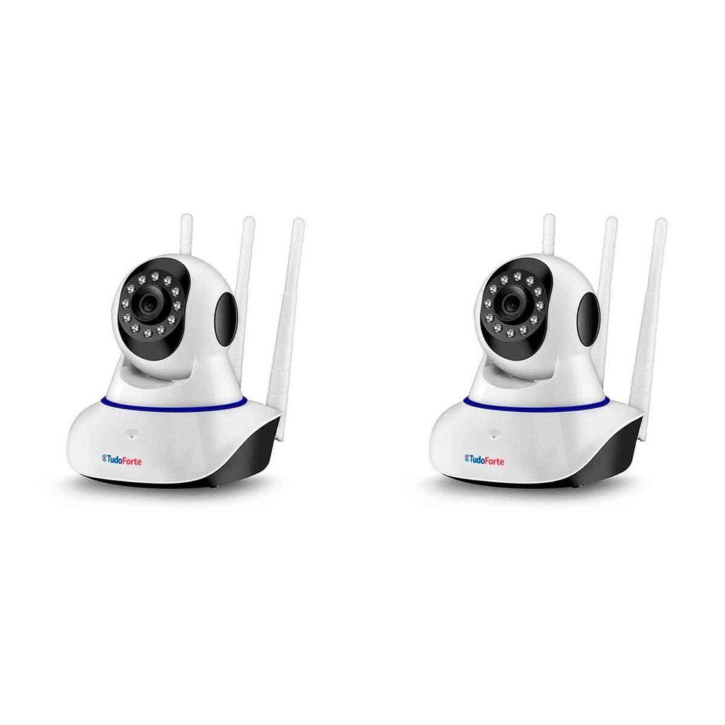 Kit 2 Câmeras De Segurança Ip, Sem Fio, Wifi, HD 720p, Robo Wireless