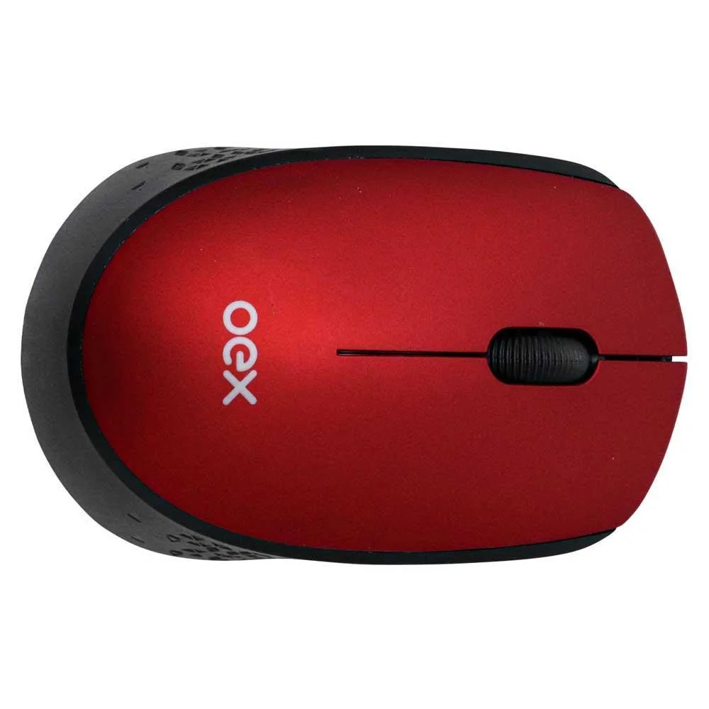 Imagem 3 de 3 do produto Mouse Sem Fio Oex Cosy, 1200 DPI, Vermelho E Preto - Ms409