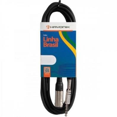 Cabo Extensor P10(f) X P10(m) Estéreo 1mt Linha Brasil Hayonik