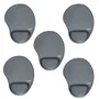 Kit Reflex com 5 unidades de Mouse Pad, Com Apoio Ergonômico, 19x25CM, Cinza