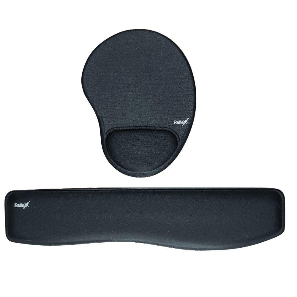 Imagem 3 de 4 do produto Kit  Reflex Ergonômico, 5 Mousepad, e 5 Apoio Pulso Para Teclado, Preto