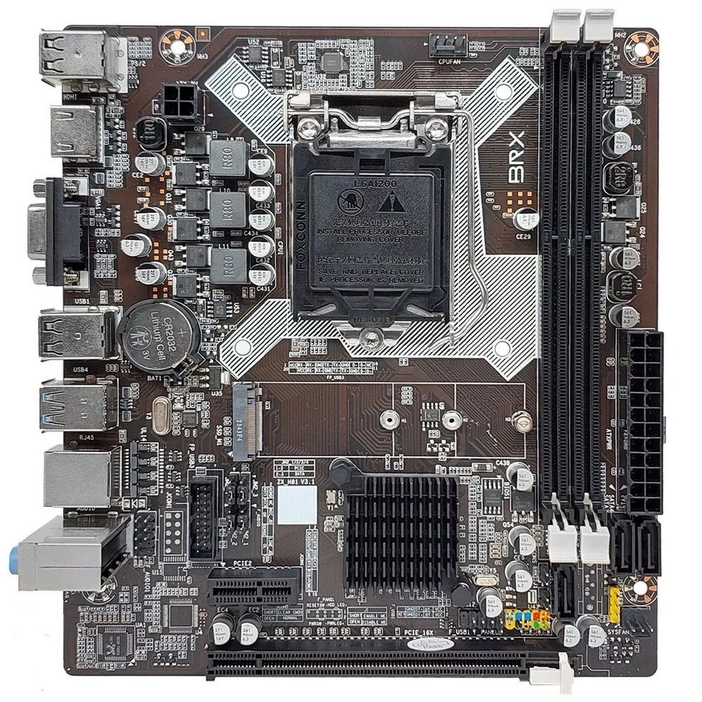 Placa-Mãe BRX, Intel LGA 1150 H81, DDR3, VGA, HDMI 7