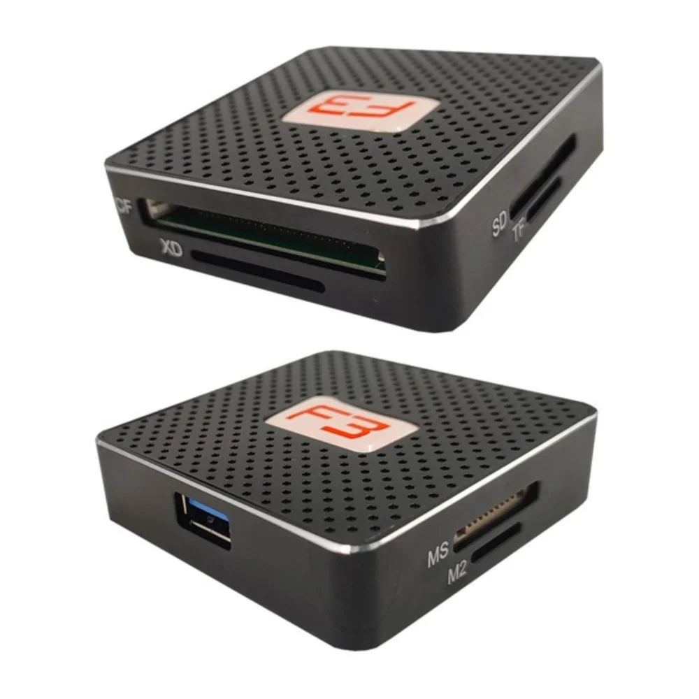 Imagem 2 de 5 do produto Leitores F3 De Cartao Usb 3.0 Preto Jc-lt3.0