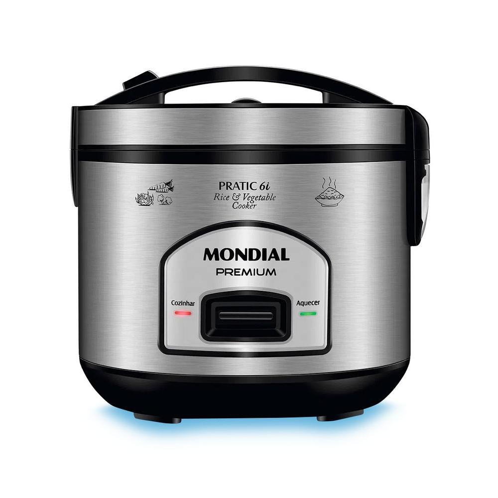 Panela El trica De Arroz Mondial Pratic Pe 43 6x 6l 127v KaBuM 