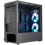 Gabinete Masterbox Mb311l ArGB, Lateral Em Vidro Temperado, 2 Fans, Frontal Tela - Mcb-b311l-kgnn-s02