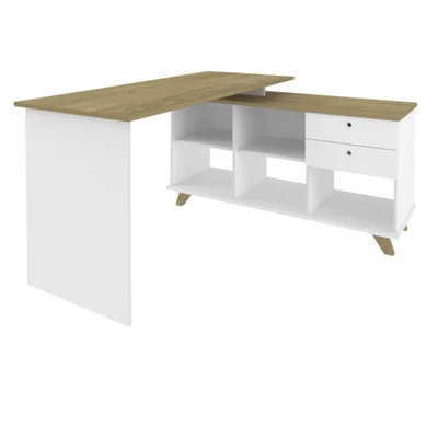 Escrivaninha Gold Retrô 2 Gavetas Artany