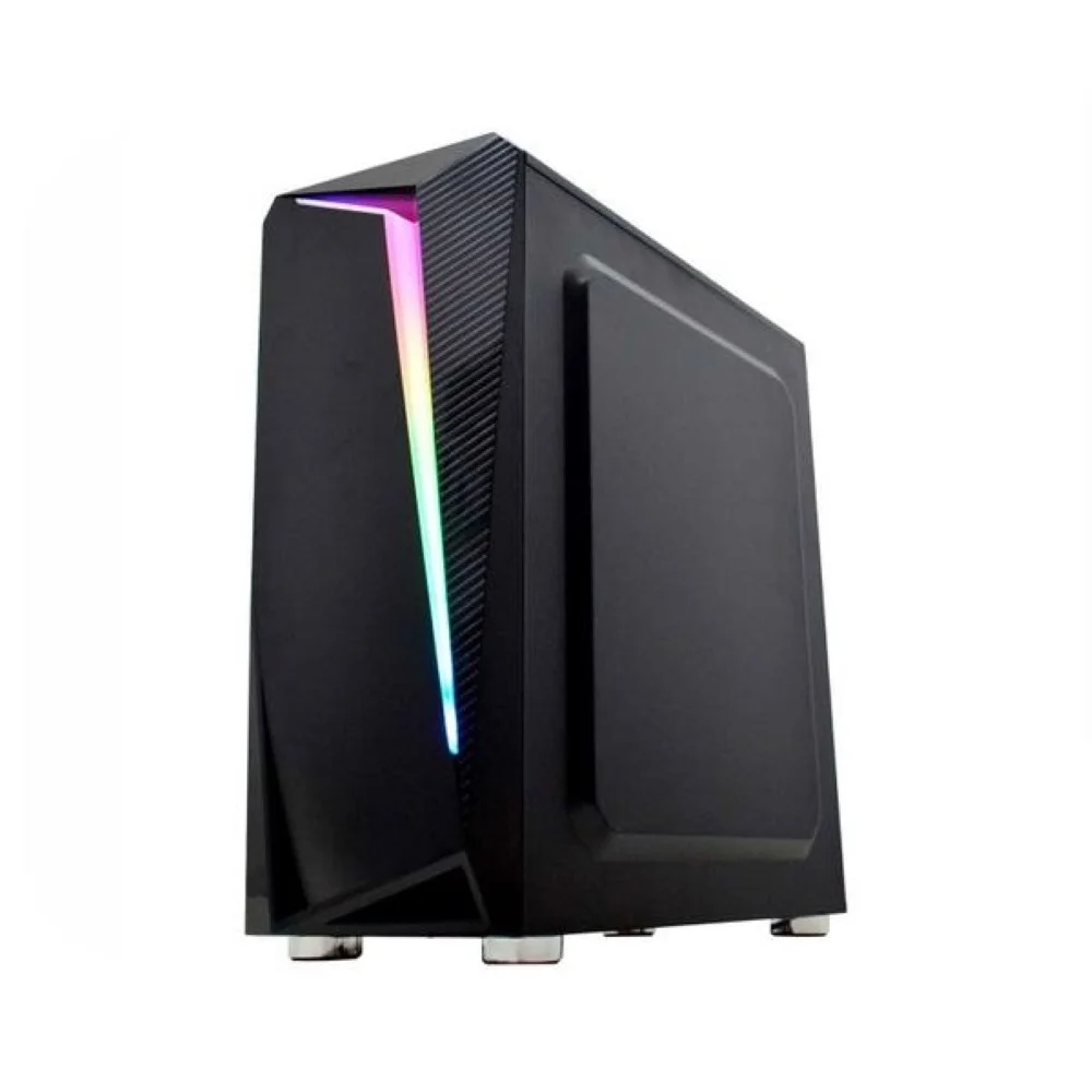 Gabinete Gamer Kmex Hawk 4 Cg-35kr, Painel Fita LED RGB, Sem Fan - Cg35krrh001cbox