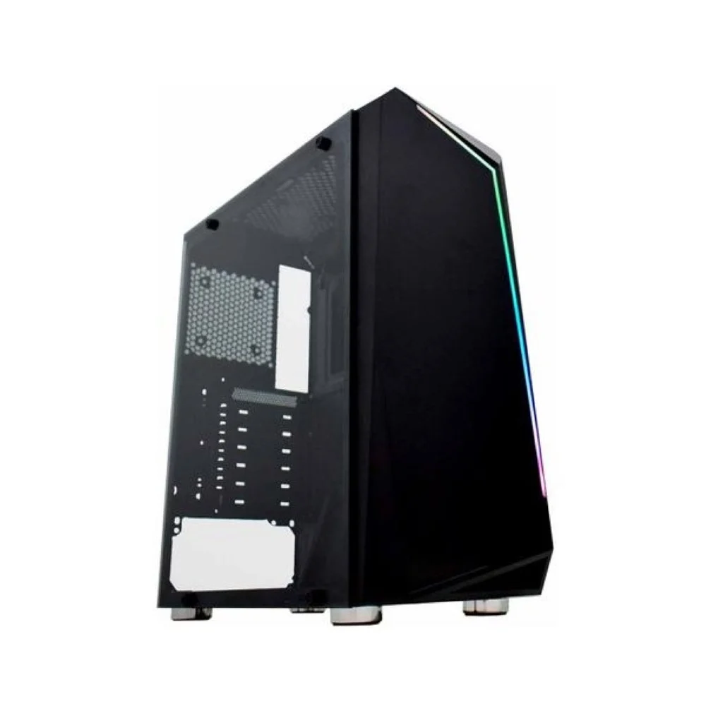 Imagem 3 de 5 do produto Gabinete Gamer Kmex Hawk 4 Cg-35kr, Painel Fita LED RGB, Sem Fan - Cg35krrh001cbox