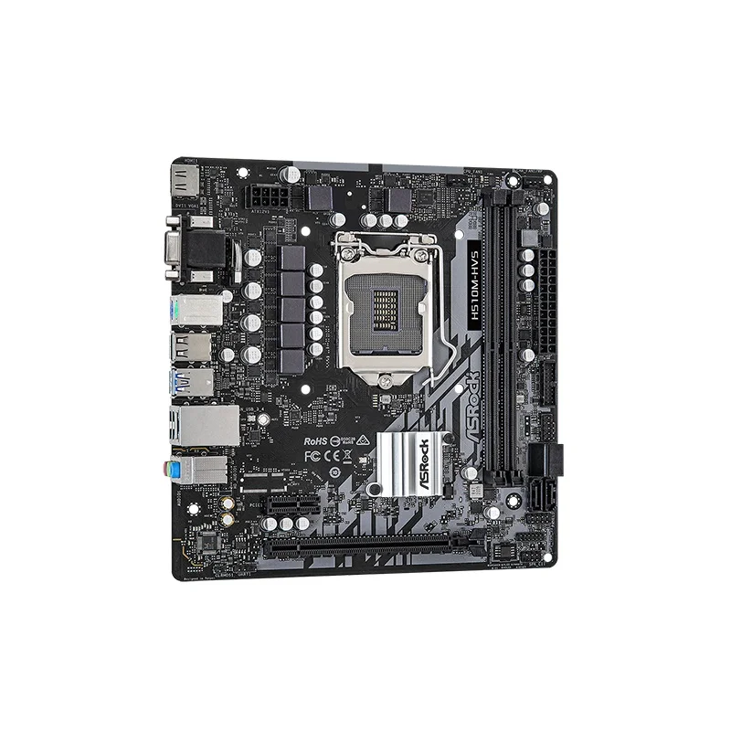 Imagem 2 de 5 do produto Placa-Mãe AsRock H510M-HVS R2.0, Intel LGA 1200, mATX, DDR4 - 90-MXBGT0-A0BAYZ