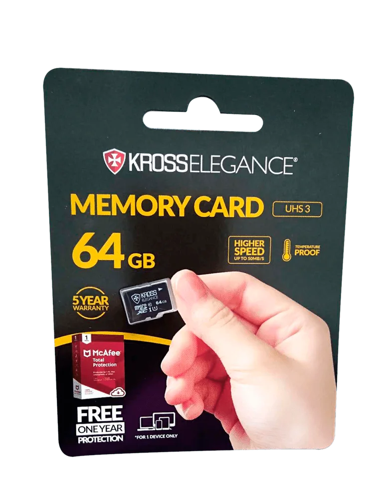 Imagem 2 de 3 do produto Cartão De Memória Kross Micro SD 64GB, Classe UHS3 - KE-MC64GBU3