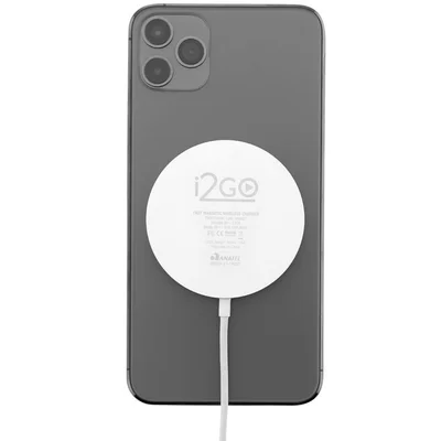 Carregador Sem Fio Magsafe Turbo I2go 15w Branco — foto 2