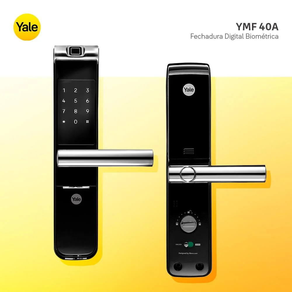 Imagem 3 de 5 do produto Fechadura Biometrica Yale Embutir Ymf 40a