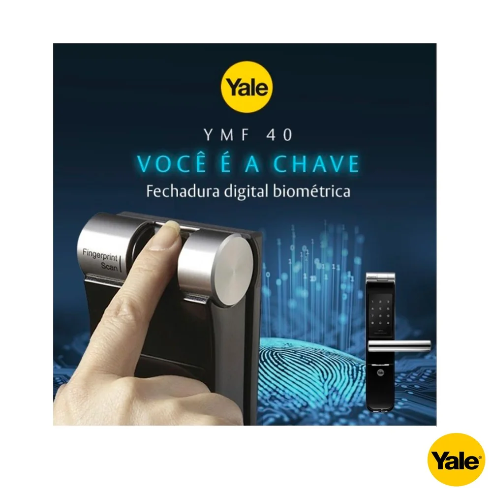 Imagem 4 de 5 do produto Fechadura Biometrica Yale Embutir Ymf 40a
